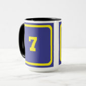 数値7 マグカップ (正面左)