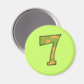 数値7 マグネット (正面/裏面)
