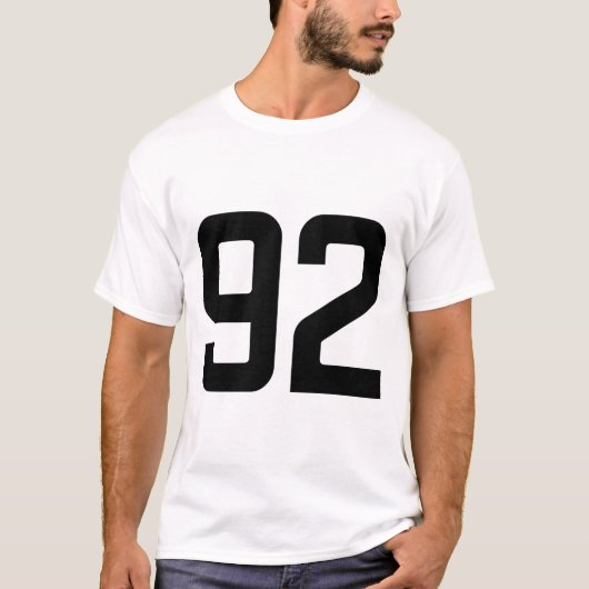 数値92 Tシャツ (正面)
