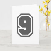 数値9 カード (黄色い花)