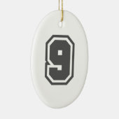 数値9 セラミックオーナメント (右)