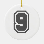 数値9 セラミックオーナメント (裏面)