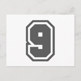 数値9 ポストカード