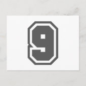 数値9 ポストカード (正面)