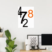 数値 ポスター (ホームオフィス)