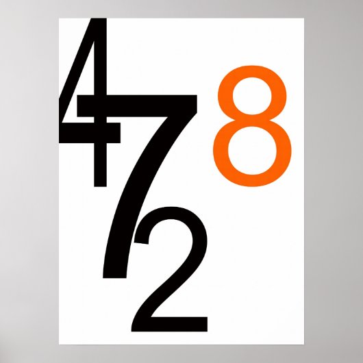 数値 ポスター (正面)
