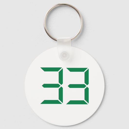 数値 – 33 キーホルダー (正面)