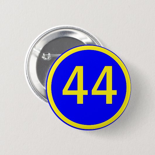 数値, 44,円 缶バッジ (正面&裏面)
