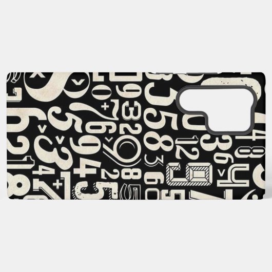 数値 SAMSUNG GALAXYケース (裏面横)