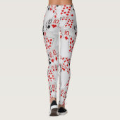 数十,ポーカーカード,数,パターン,レディースレギンス レギンス (裏面)