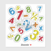 数字がすべてを数える唯一の科目 シール (シート)