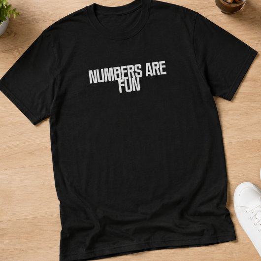 数字で遊ぼう | 遊び心のある数学とデータデザイン Tシャツ