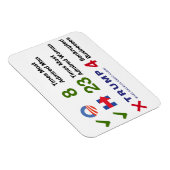 数字による選挙 – 3"x4"磁石 マグネット (右側)