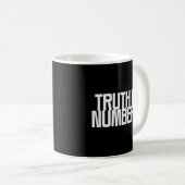 数字に真実あり コーヒーマグカップ (正面右)