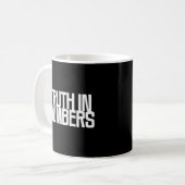 数字に真実あり コーヒーマグカップ (正面左)