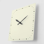数字のないベージュ正方形の壁時計 スクエア壁時計 (傾斜)
