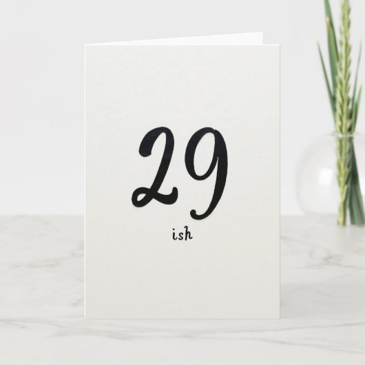 数字の誕生日カード カード (正面)