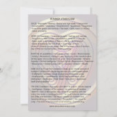 数字の象徴 - 招待 招待状 (裏面)