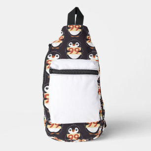 数字の99を持つキャラクター ペンギン スリングバッグ