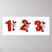 数字を使って歩く ポスター (正面)