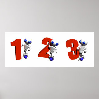 数字を使って歩く ポスター