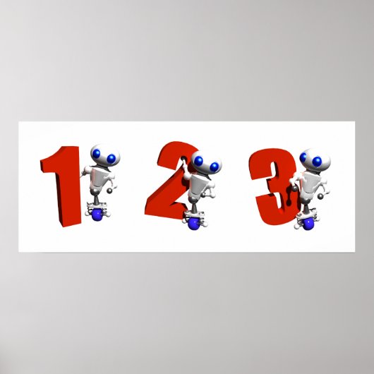 数字を使って歩く ポスター (正面)