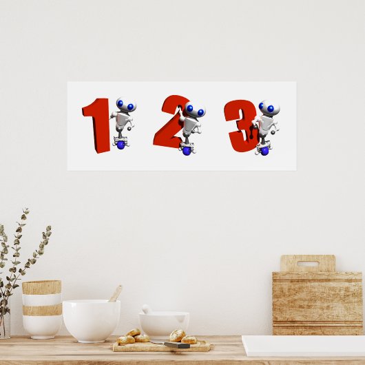 数字を使って歩く ポスター (キッチン)