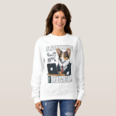 数字を握り締める可愛いコルギアナリスト スウェットシャツ (正面フル)