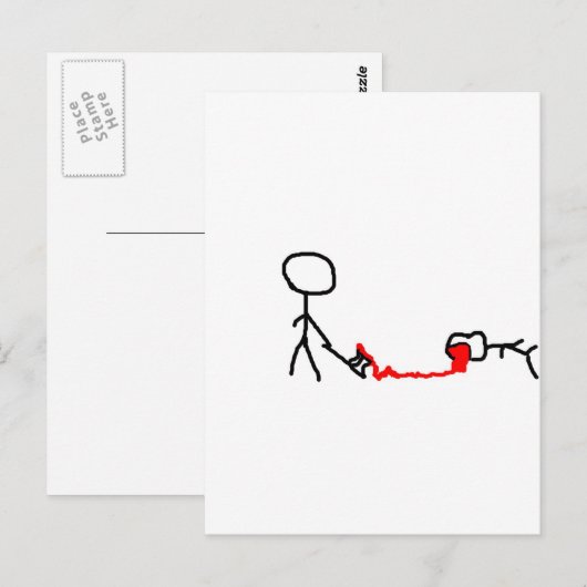 数字を書く ポストカード (正面/裏面)