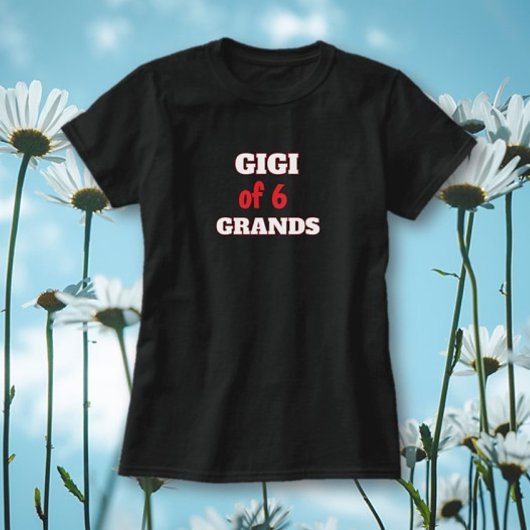 数字を編集!特別なおばあちゃんのための名前を追加 Tシャツ