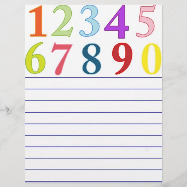数字レターヘッド (正面)