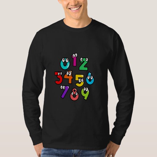 数字学習電卓コスチュームおもちゃデイマスO Tシャツ (正面)