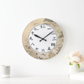 数字日本の漢数字クレーンバード ラージ壁時計 (ホーム)