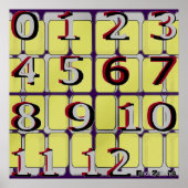数字視力検査表 ポスター (正面)