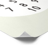 数字1-10計数ポスター&プリント ポスター (角)