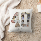 数字40のフォトコラージュ クッション (ブランケット)