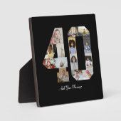 数字40のフォトコラージュ フォトプラーク (正面)