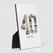 数字40のフォトコラージュ フォトプラーク (側面)