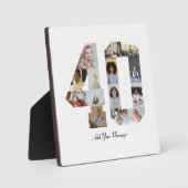 数字40の写真コラージュ フォトプラーク (正面)