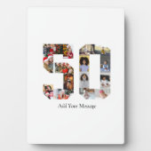 数字50のフォトコラージュ フォトプラーク (正面)