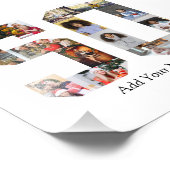 数字50のフォトコラージュ フォトプリント            (角)