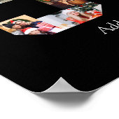 数字50のフォトコラージュ ポスター (角)