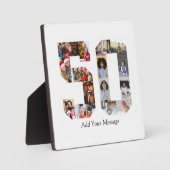 数字50の写真コラージュ フォトプラーク (正面)