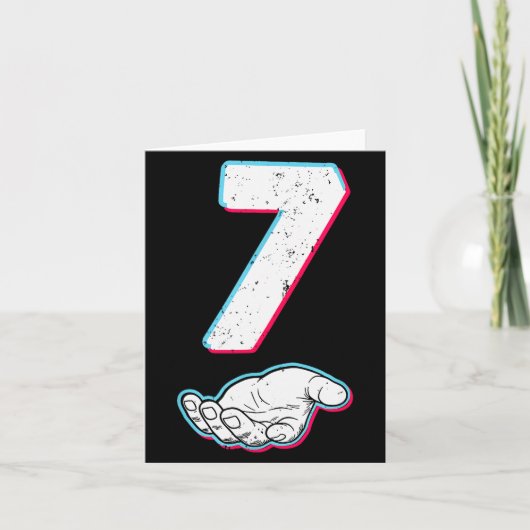 数字67のマッチング シックス セブン 6 7 ミーム 6 7 ハロウィーン カード (正面)