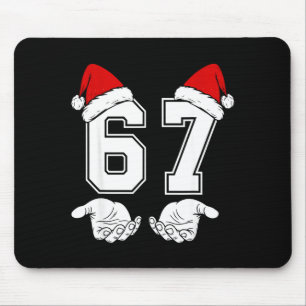 数字67 マッチングシックスセブン 6 7 ミーム 6 7 クリスマス マウスパッド