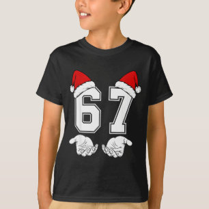 数字67 マッチングシックスセブン 6 7 ミーム 6 7 クリスマス Tシャツ