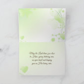 数字6 24-26 主があなたを祝福してください アイリッシュ デザイン カード (内部)