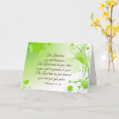 数字6 24-26 主があなたを祝福してください アイルランドデザイン カード (黄色い花)