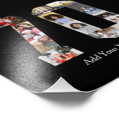 数字70の写真コラージュ フォトプリント (角)