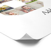 数字80のフォトコラージュ ポスター (角)